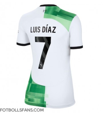Liverpool Luis Diaz #7 Replika Bortatröja Damer 2023-24 Kortärmad